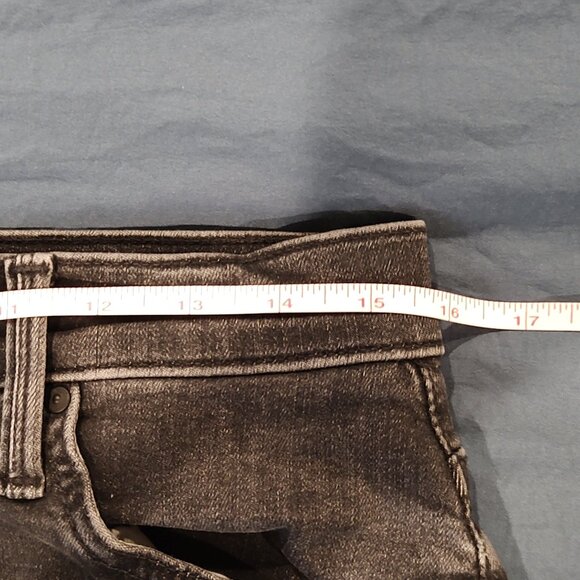 MOTHER The Ditcher Zip Ankle Jeans Womens 28, Smoking Section Black - Picture 8 of 10